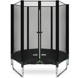 VirtuFit Trampolina 140 cm z siatką Bezpieczna zabawa dla dzieci