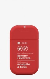 HISKIN Kieszonkowy spray na komary i kleszcze 30 ml