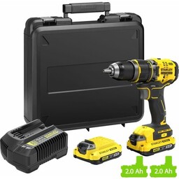 STANLEY Wiertarko-wkrętarka FATMAX SFMCD721D2K-QW zestaw akumulatorów Akumulator 4Ah gratis!