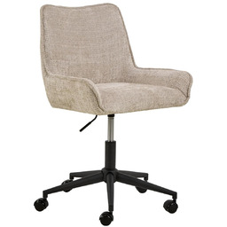 Krzesło biurowe Eddie, beżowe, regulowane, obrotowe (11932)