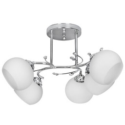 ACTIVEJET Lampa sufitowa AJE-Irma 5P Biało-Srebrny
