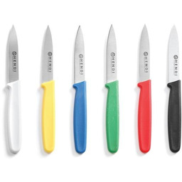 Nożyki do obierania - zestaw 6 kolorów HENDI, długość 175 mm
