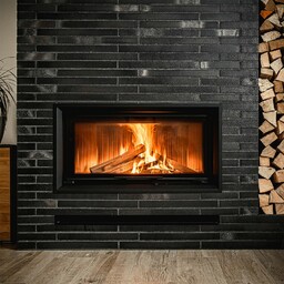 Kominek powietrzny stalowy KRATKI NADIA 14 kW Ø 200