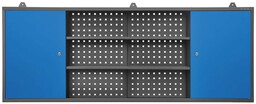 Szafka do warsztatu LEO 1600 x 600 x 200 mm antracytowo-niebieska