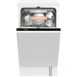 Amica DIF48C7EMOiE 44,8cm Automatyczne otwieranie drzwi Szuflada na sztućce Zmywarka do zabudowy
