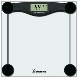 MOMERT 5873 Waga łazienkowa, szklana, do 180 kg, z automatycznym wyłączaniem