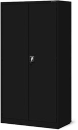 Warsztatowo-narzędziowa szafa metalowa SZYMON 920 x 1850 x 500 mm All Black: czarna