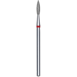 Frez diamentowy płomyk ostry Czerwony Staleks EXPERT 2,1 mm / 8 mm