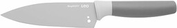 BergHOFF Leo Ceramiczny Powlekany Nieprzywierający Mały Nóż szefa kuchni z Obcinaczem Ziół, 14 cm, Stal nierdzewna, Szary, 6 x 26,5 x 2 cm
