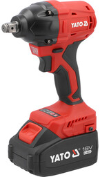 Yato KLUCZ UDAROWY BEZSZCZOTKOWY 18V, 1/2'', 350NM - DWA AKUMULATORY 4 AH