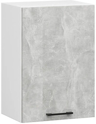 Elior Wisząca szafka do kuchni z półkami w kolorze beton G9-H34