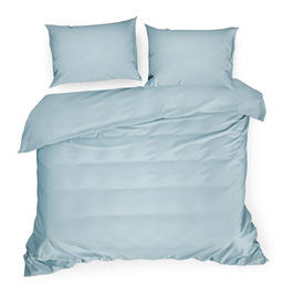 Eurofirany Pościel satynowa 220x200 Nova błękitna jednobarwna
