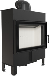 Kominek powietrzny stalowy KRATKI LUCY SLIM 10 kW Ø