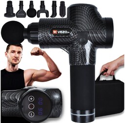 Vezo Pistolet Do Masażu Pleców Ciała Masażer Massage Gun Zestaw 6