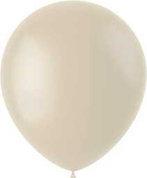 Folat 19638 Balony Creamy Latte, 33 cm, 50 sztuk, kawowe, brązowe, morelowe, lateksowe balony na hel, na urodziny, wesele, baby shower, safari, dekoracja na imprezę w dżungli, beżowe