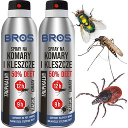 BROS Spray na komary i kleszcze 50% DEET 90ml