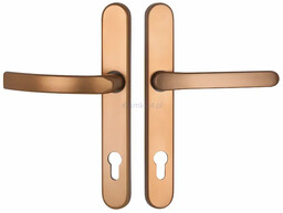 1956/2082 - Komplet klamek pod żaluzje na szyldzie 35 mm, kolor starego złota F4