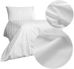 Pościel 140 x 200 2cz Hotel Adamaszek Pasy Selene