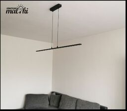 Lampa liniowa wisząca czarna dual slim 2500Lm/m na dowolny wymiar