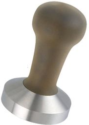 Motta tamper stal. z drewnianą rączką 58 mm płaski