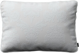 Poszewka Gabi na poduszkę prostokątna, liście akantu na jasno-popielatym tle , 60 x 40 cm, Damasco