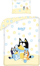 Pościel dziecięca łóżeczkowa Bluey 100 x 135 cm Halantex Blue niemowlęca