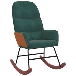 Elior Ciemnozielony bujany fotel do salonu K9-F55