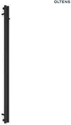 Oltens Stang grzejnik łazienkowy 180x9,5 cm czarny mat 55010300
