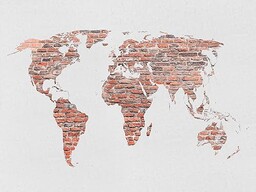 AG Design Fototapeta z cegieł, do salonu, sypialni, jadalni, kuchni, 360 x 270 cm, FTN XXL 1240, wielokolorowa