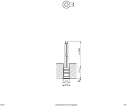 EVN LD1102 oprawa wpuszczana 12V IP68 Ø1cm 0,1W, aluminiowy / szary / cynkowy, przedpokój, stal szlachetna, nowoczesny