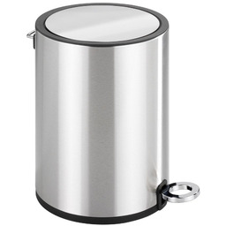 WENKO Łazienkowy kosz na śmieci, stal nierdzewna z połyskiem, 3 l