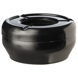 Popielniczka z melaminy czarna Ø 10 cm, H: 4 cm I APS