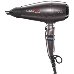 BaByliss PRO 4Artists Stellato Digital, suszarka do włosów, silnik Ferrari, 2400W, ultralekka, profesjonalna, BAB7500IE