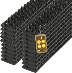 Plastikowe Tosta kolce przeciw ptakom 4,5 x 50 cm czarne 20 szt.