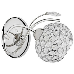 Kinkiet nowoczesny z kryształkami BRYLANT chrom