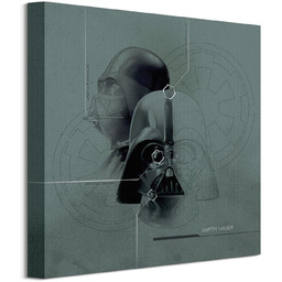 Star Wars Darth Vader Diagram - obraz na płótnie