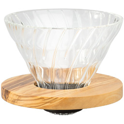 Szklany Drip Hario V60-02 - Olive Wood