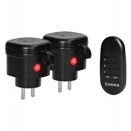 2 Gniazda Sterowane Pilotem Zewnętrzne Bezprzewodowe Gniazdka IP44