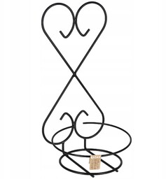 Kwietnik wiszący metalowy 35 x 17,5 cm, czarny