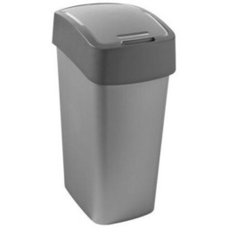 CURVER Kosz na śmieci Flip Bin 45L Srebrny Zyskaj