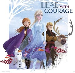 ERIK P30X30CM0042 obraz na płótnie, Królowa lodu 2, Lead with Courage, 30 x 30 cm