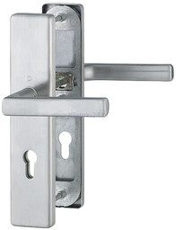 Komplet klamek Dallas do drzwi zewnętrznych ze stali szlachetnej F69