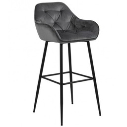 Hoker Brooke, do kuchni, jadalni, tapicerowany, szary