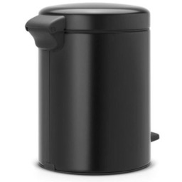 BRABANTIA Kosz na śmieci z pedałem 113321 NewIcon uszczelka przeciwzapachowa 3L Czarny matowy Zyskaj