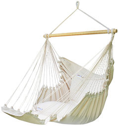 Fotel hamakowy z podstawką, ecru HC-FR Denim