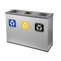 Alda Poland Sp. Z O.o. - Producent Koszy Na Odpady Stacja do segregacji EKO STATION 3 strumienie ( 3x60l )