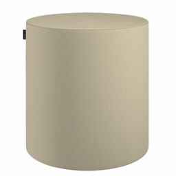 Puf Barrel, kremowy szenil, ø40, wys. 40 cm, Chenille