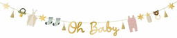 Baner na baby shower Oh Baby - 250 cm - 1 szt.