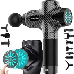 Realne Ceny Pistolet do masażu - masażer, zestaw 12 końcówek