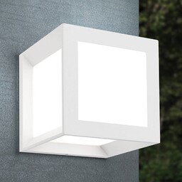 ORION Kinkiet zewnętrzny Henry, możliwość ściemniania, biały / opal, aluminium, nowoczesny